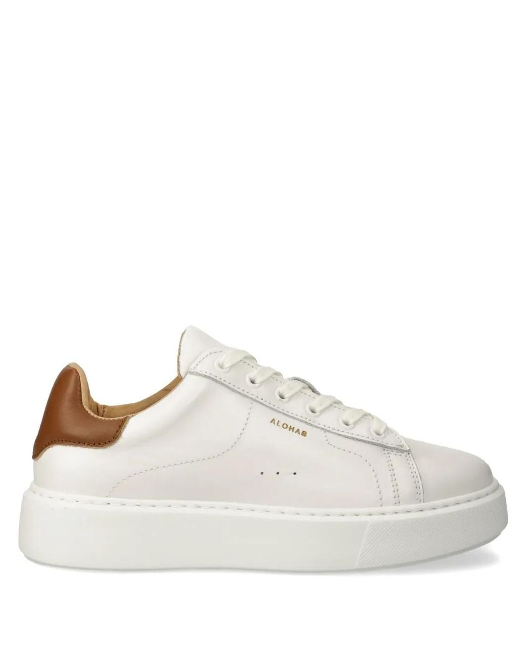Alohas White Leather Sneakers