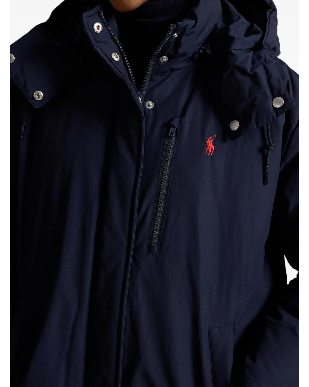 Polo Ralph Lauren Blue Carly Hooded Coat