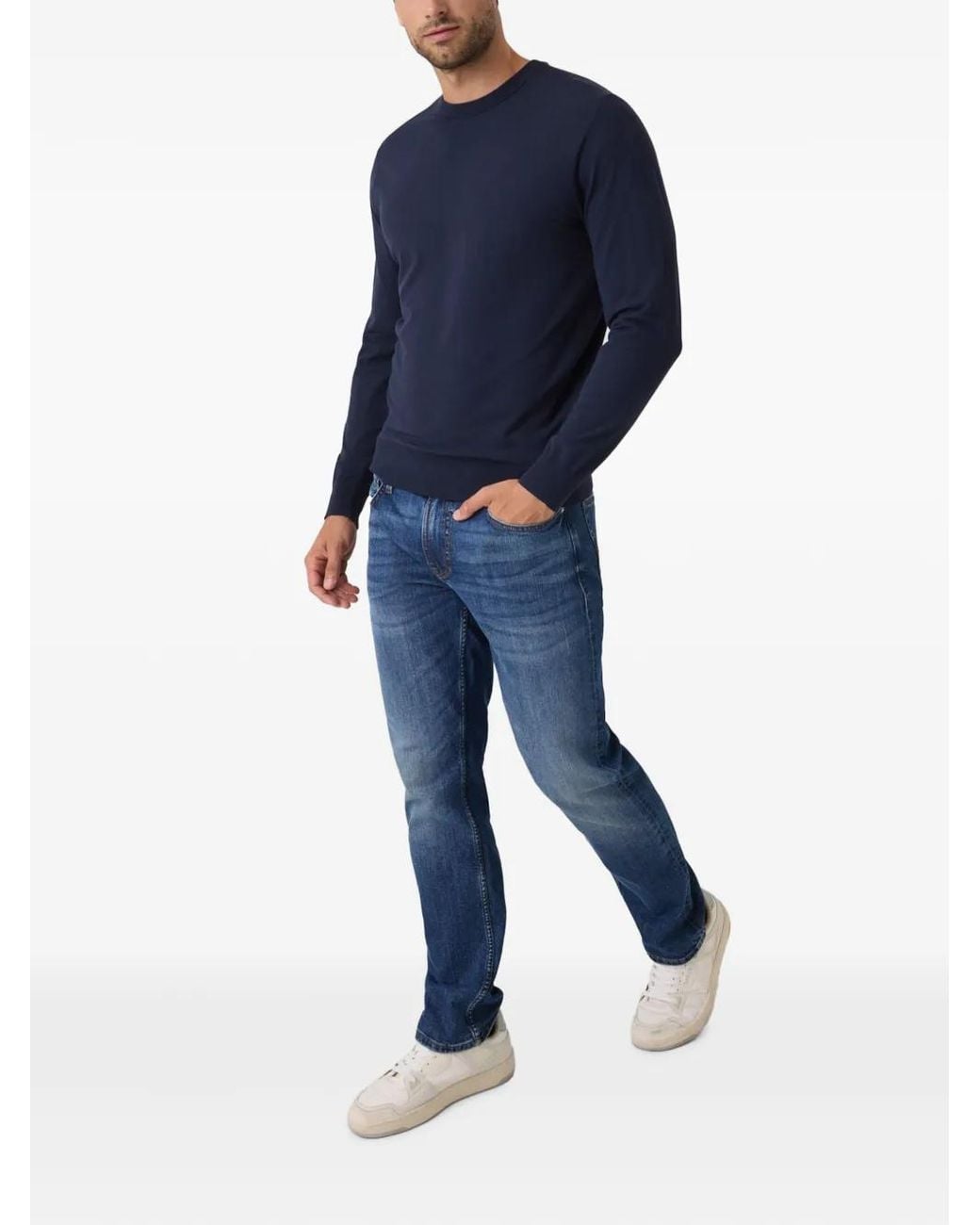 Guess Blue Kadir Tech Sweater for men