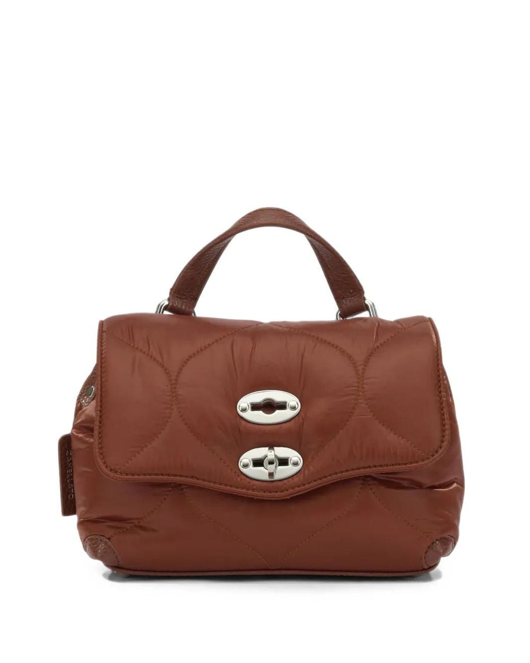Zanellato Brown Baby Postina Quilted Tote Bag