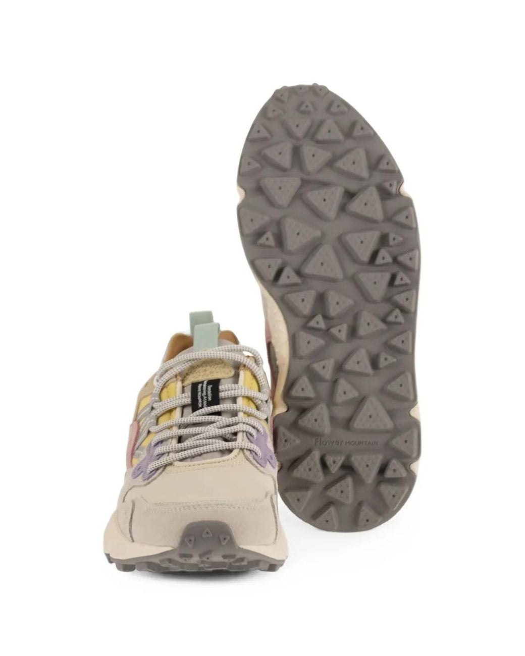 Flower Mountain White Yamano 3 Suede Sneakers