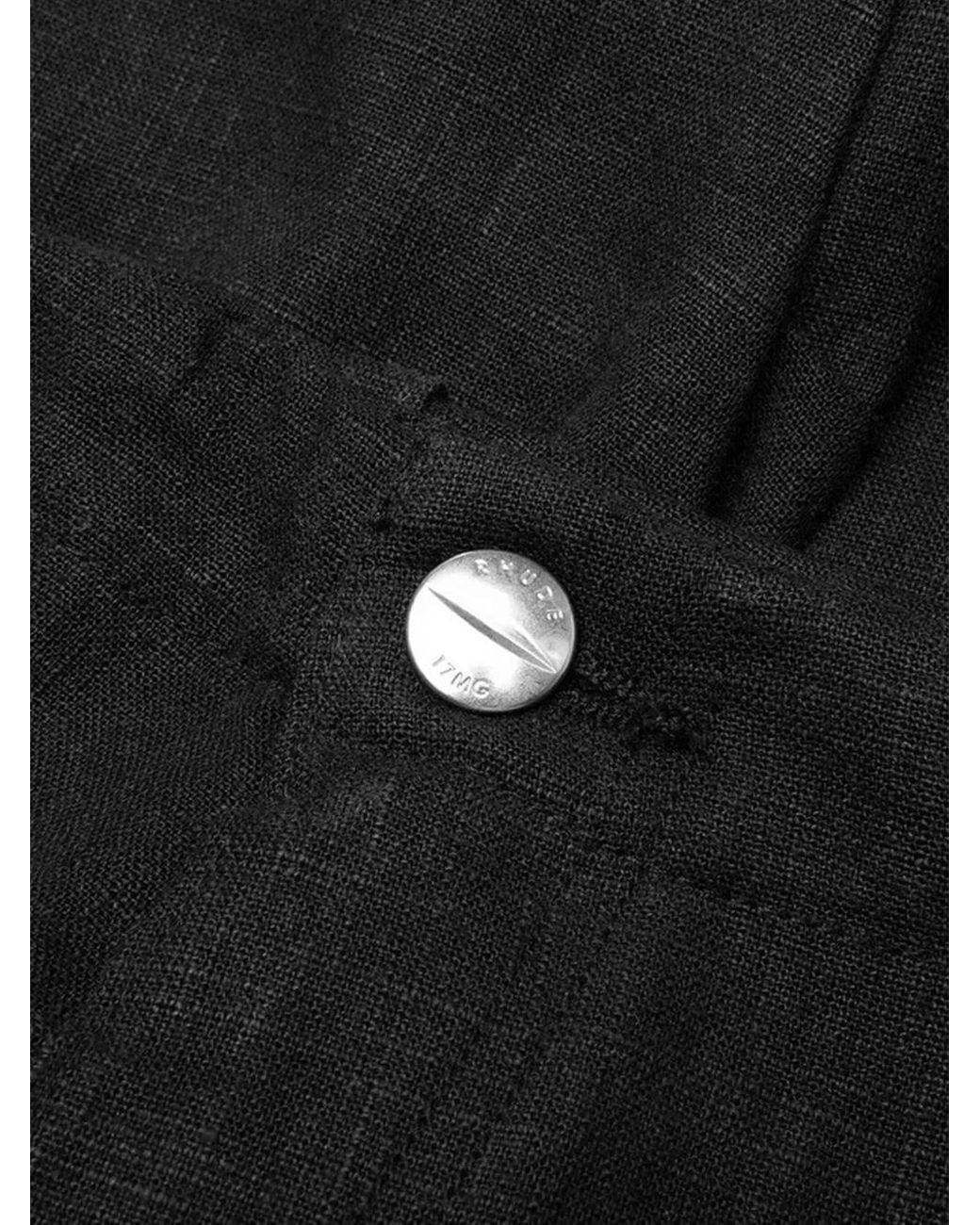 Rhude Black Multi-Pocket Cargo Pants for men