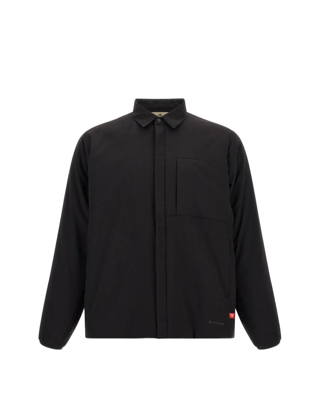 Snow Peak Black Matte-Finish Shirt Jacket
