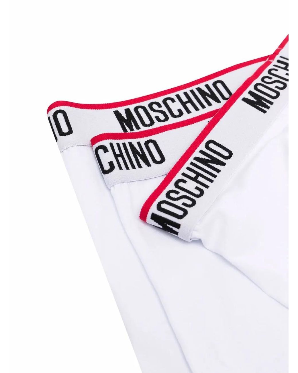Moschino Drie Boxershorts Met Logoband in het White voor heren