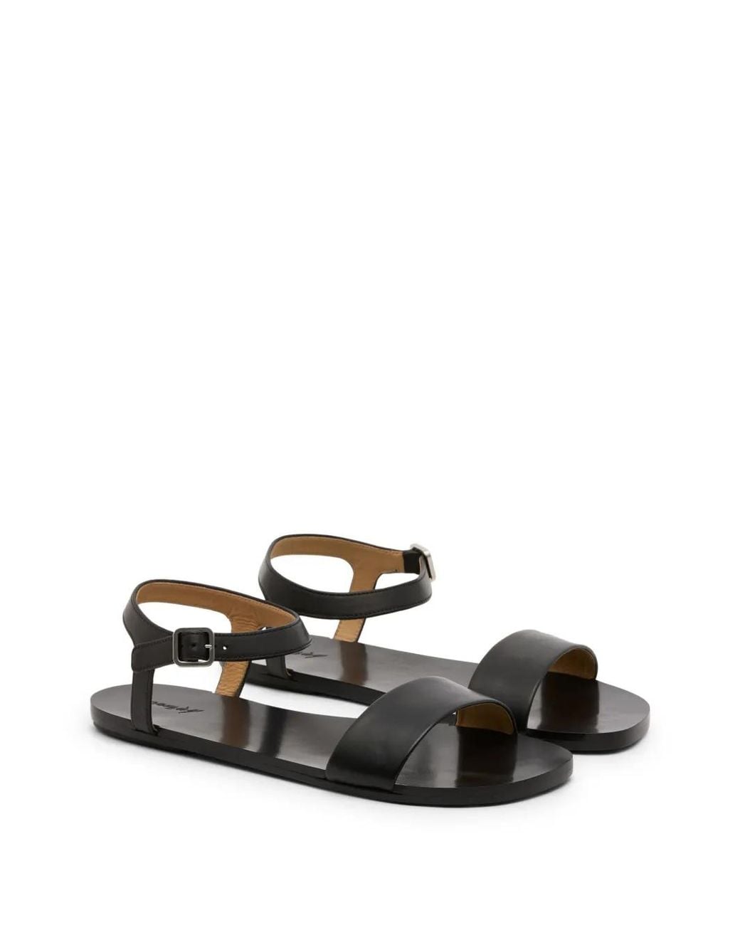 Marsèll Black Sottile Leather Sandals for men