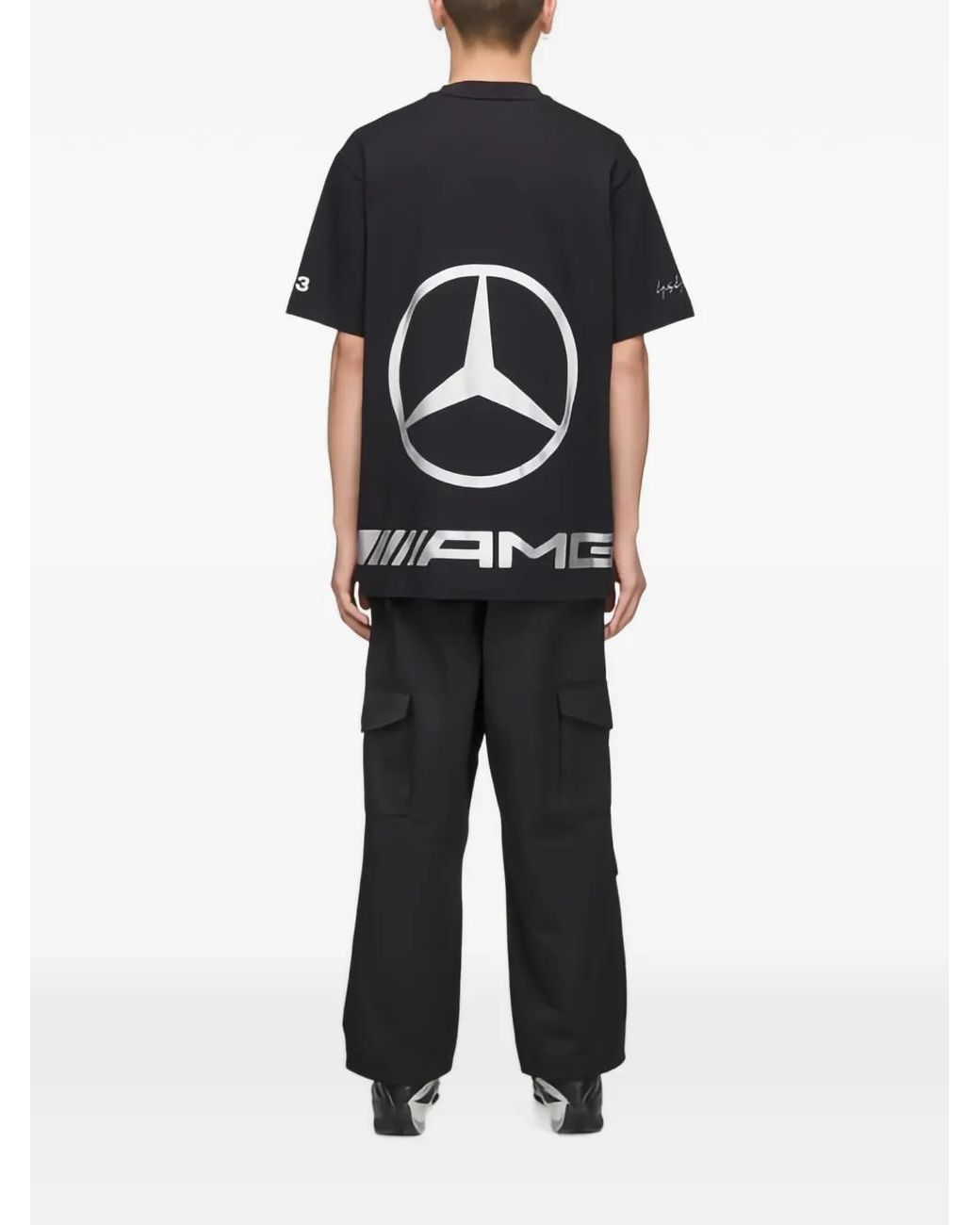 Y-3 Blue X Mercedes-Amg Petronas Formula 1 Team Star Logo T-Shirt for men