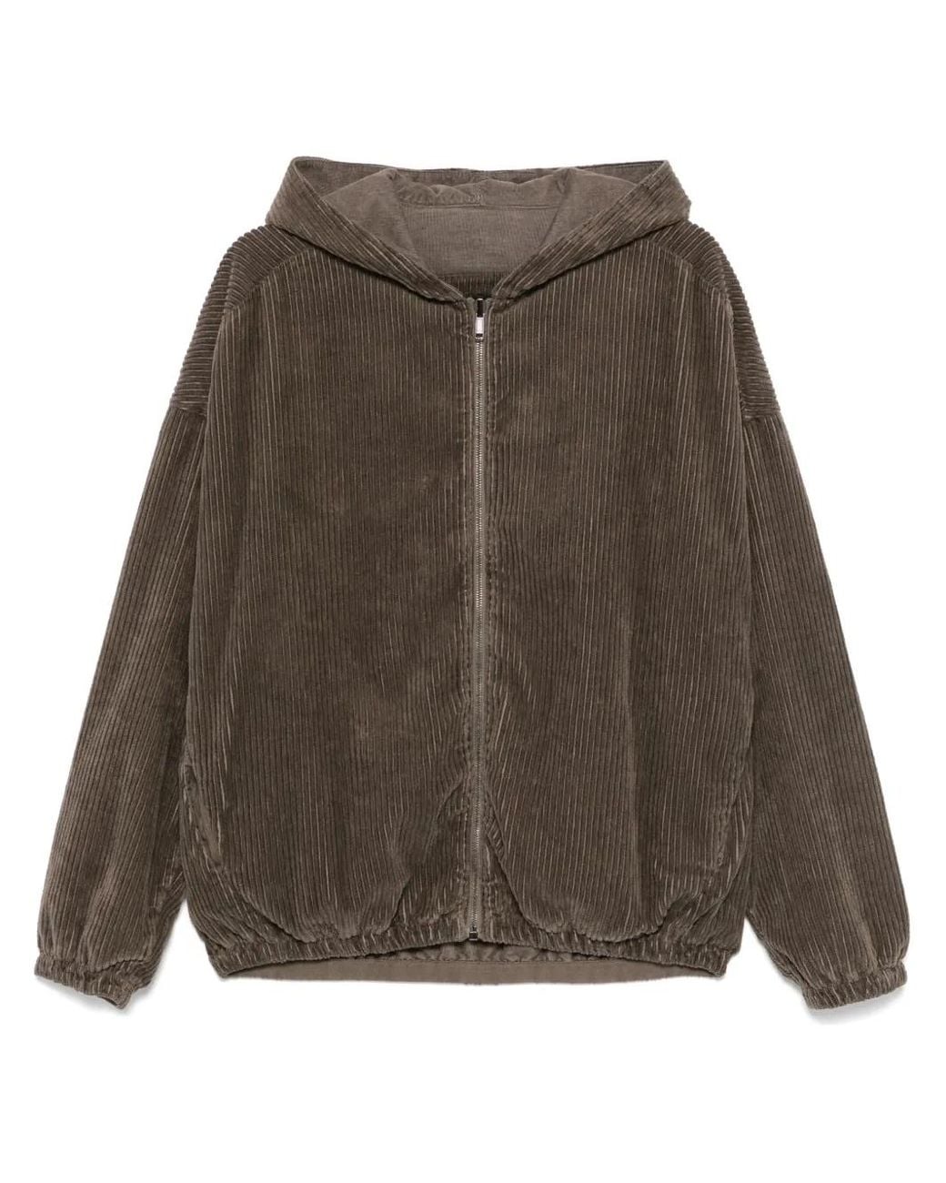 Transit Brown Corduroy Reversible Jacket for men