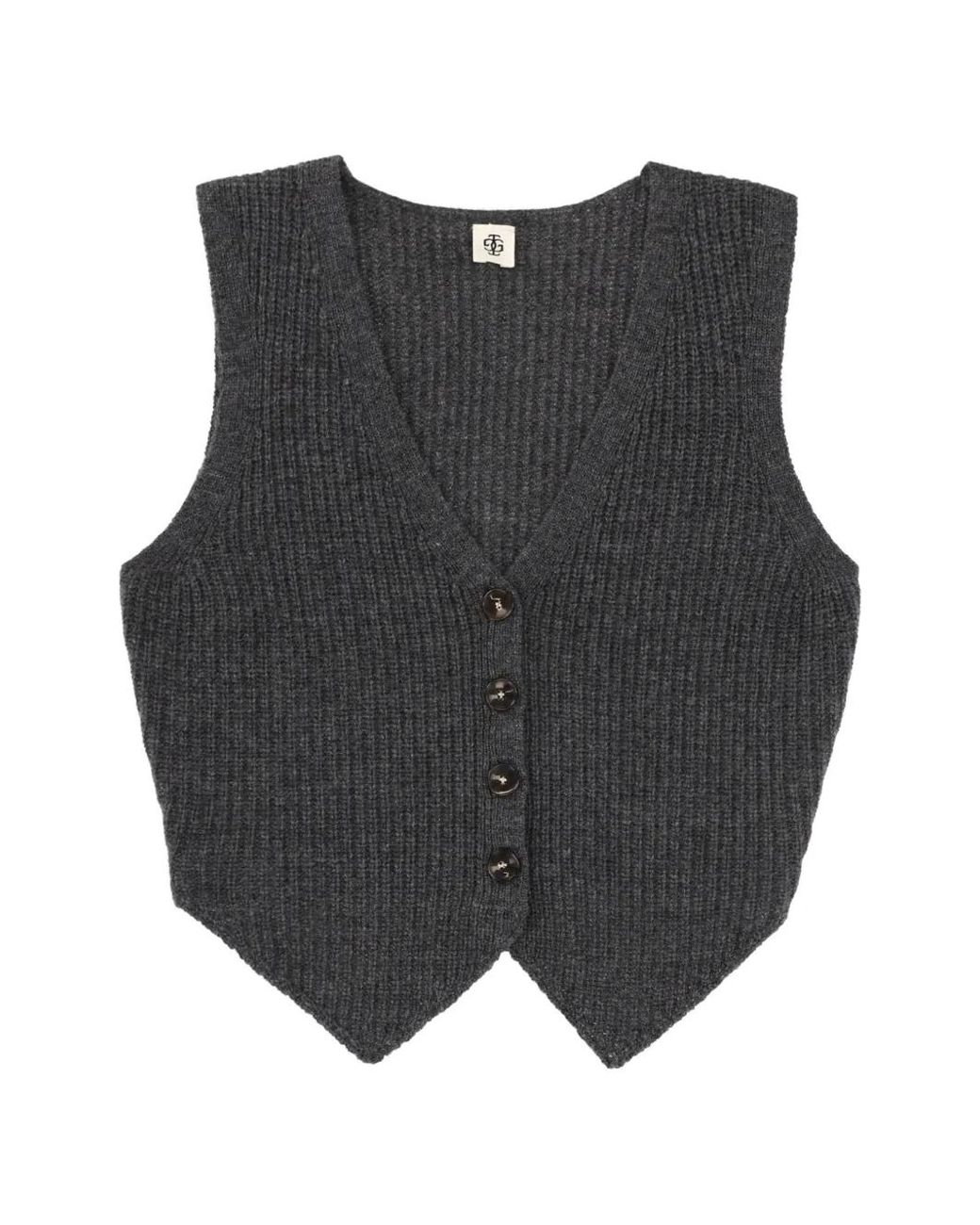 THE GARMENT Gray V-Neck Vest