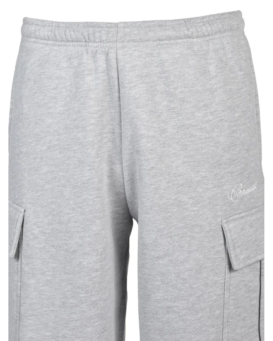 BREATH Gray Fade-Effect Cargo Pants for men