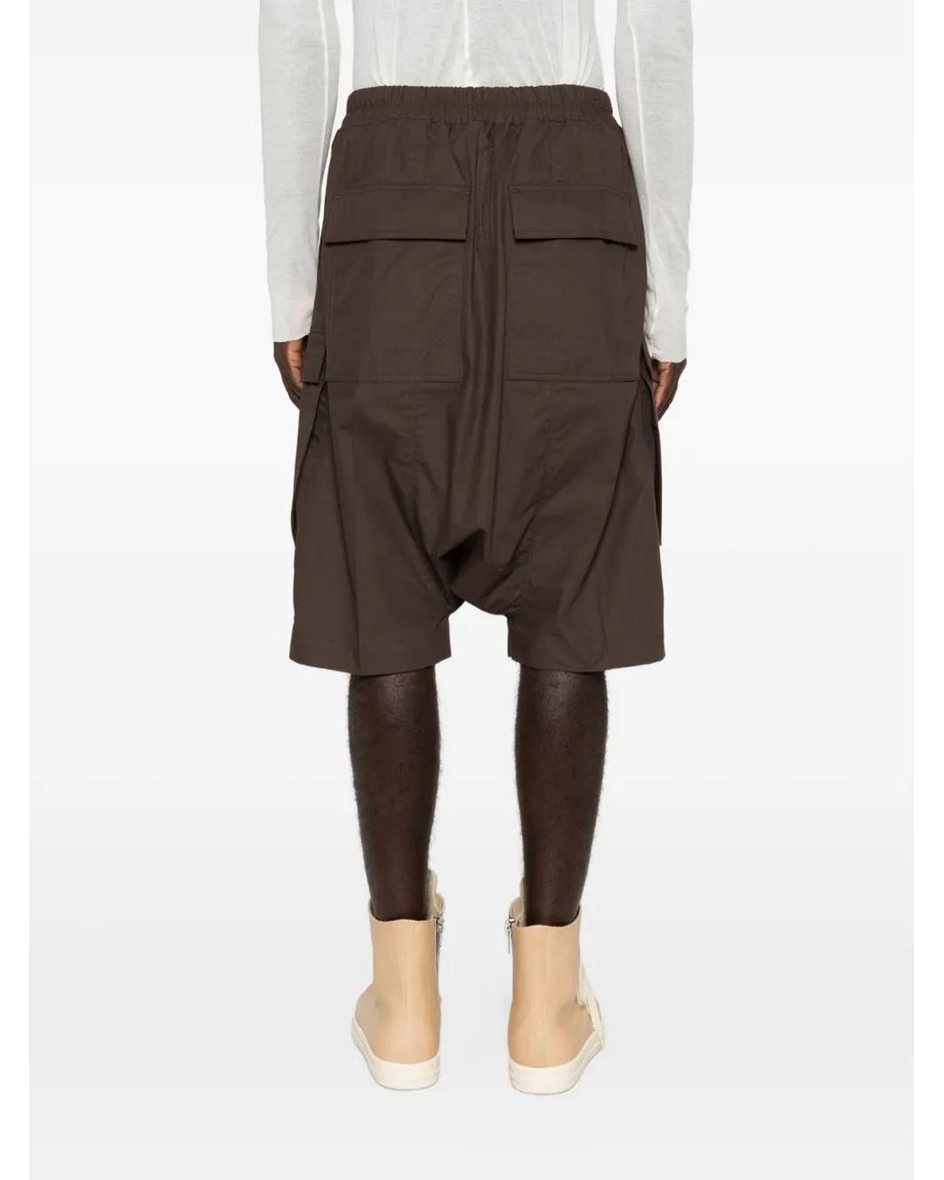 Rick Owens Brown Pods Cargo Trousers for men