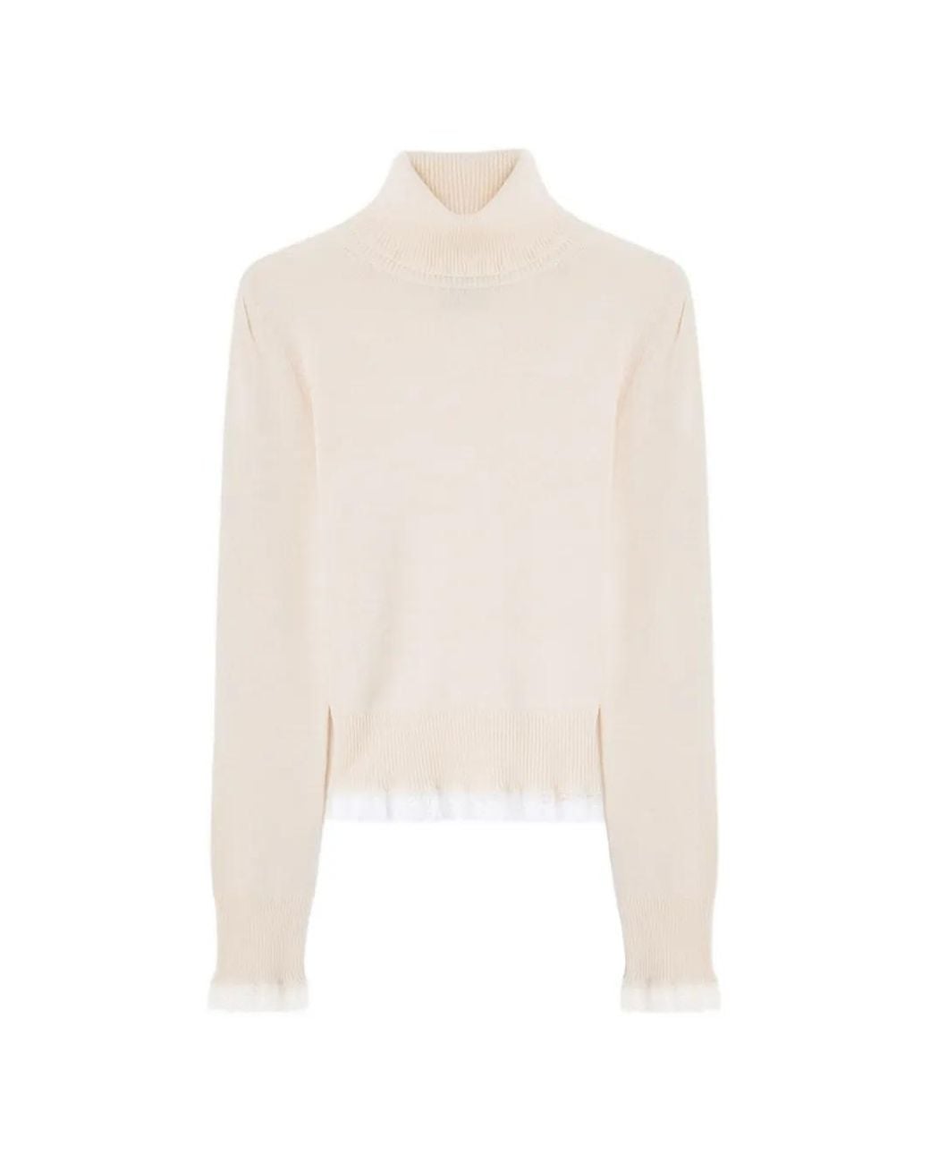 Ganni White Turtleneck