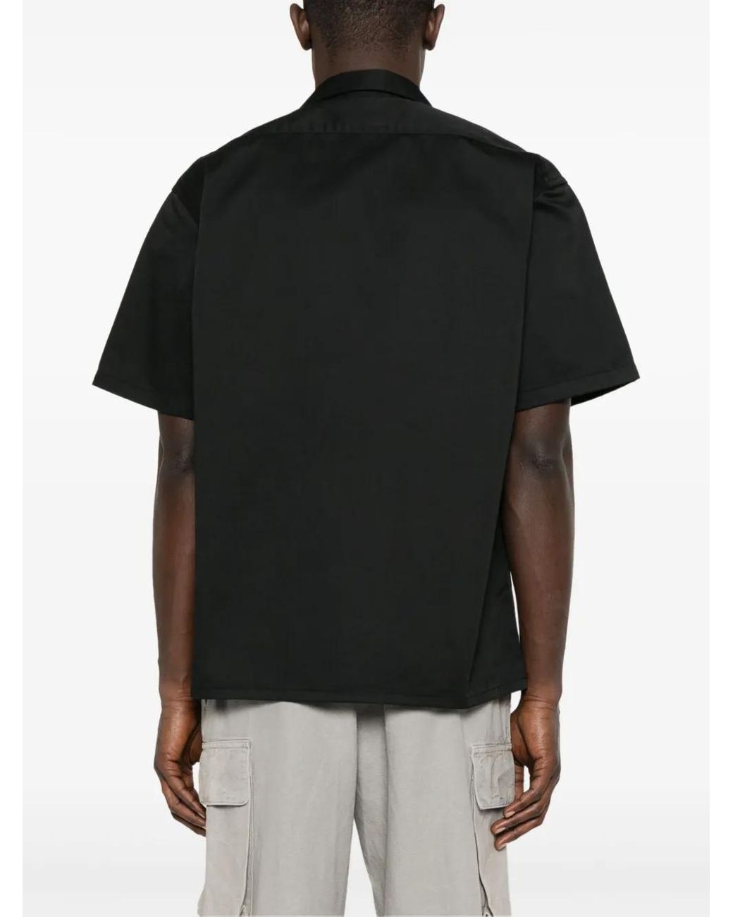 Xlarge Black Logo-Patch Shirt for men