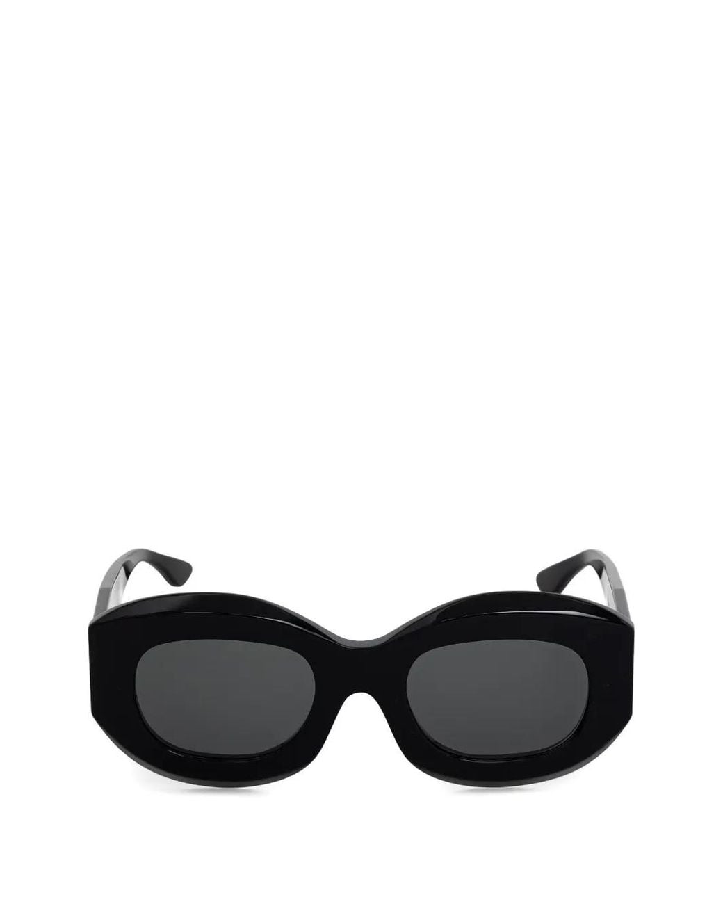 Thierry Lasry Black Trophy Geometric-Frame Sunglasses