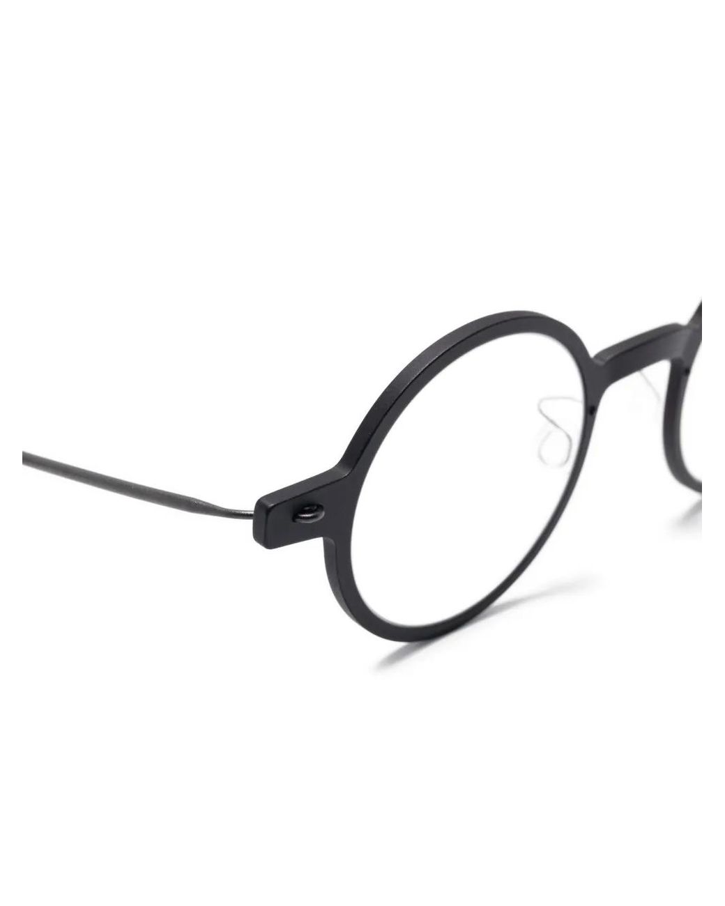 Lindberg Black Round Metal Frames Glasses