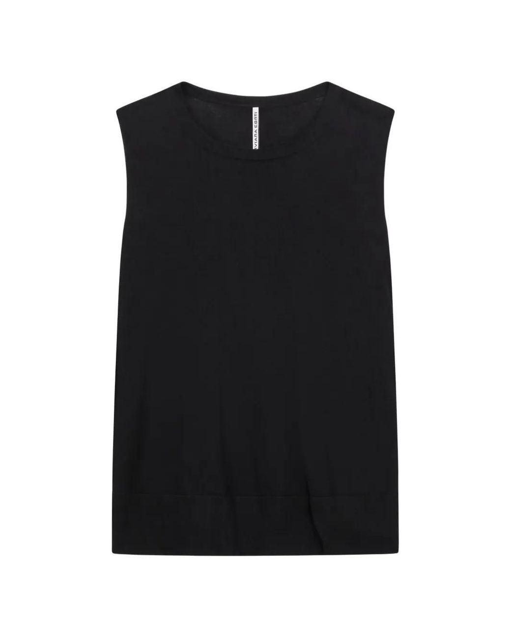 Liviana Conti Black Justine Sleeveless Top