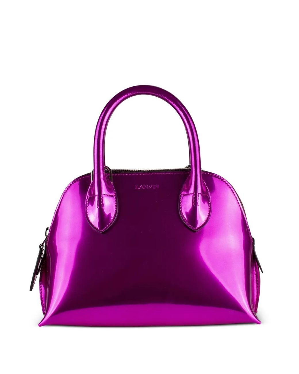 Lanvin Purple Mini Bugatti Tote Bag