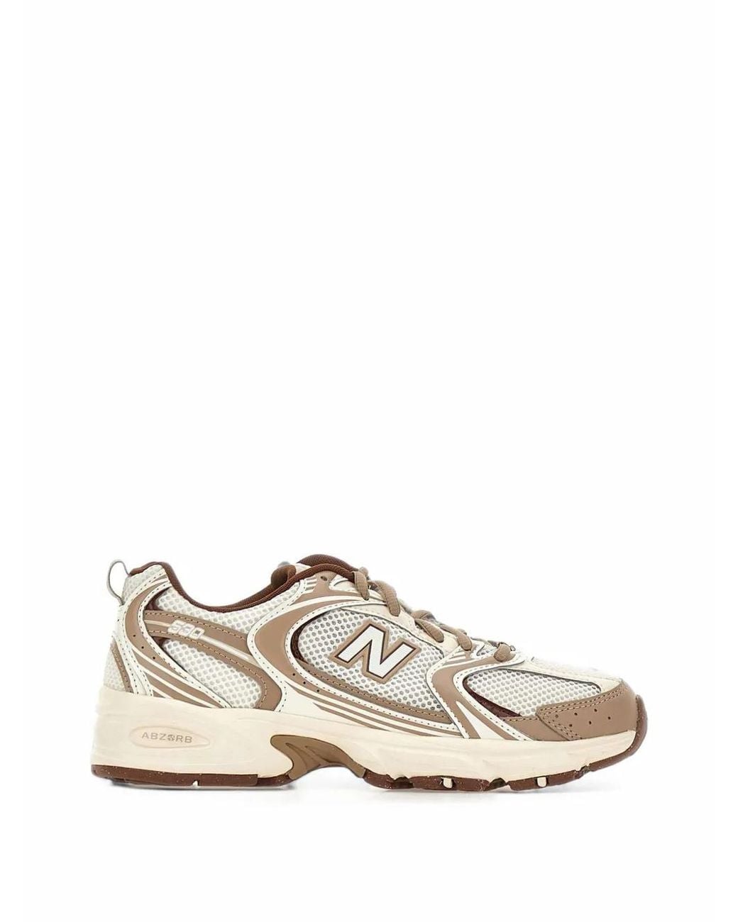New Balance White 530 Mesh Sneakers