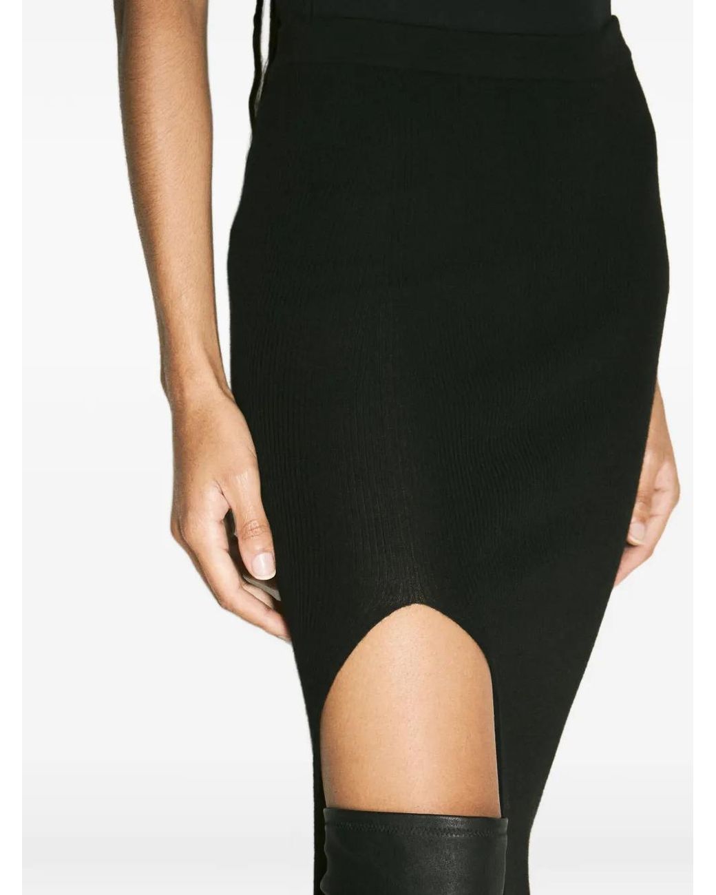 Rick Owens Black Theresa Maxi Skirt