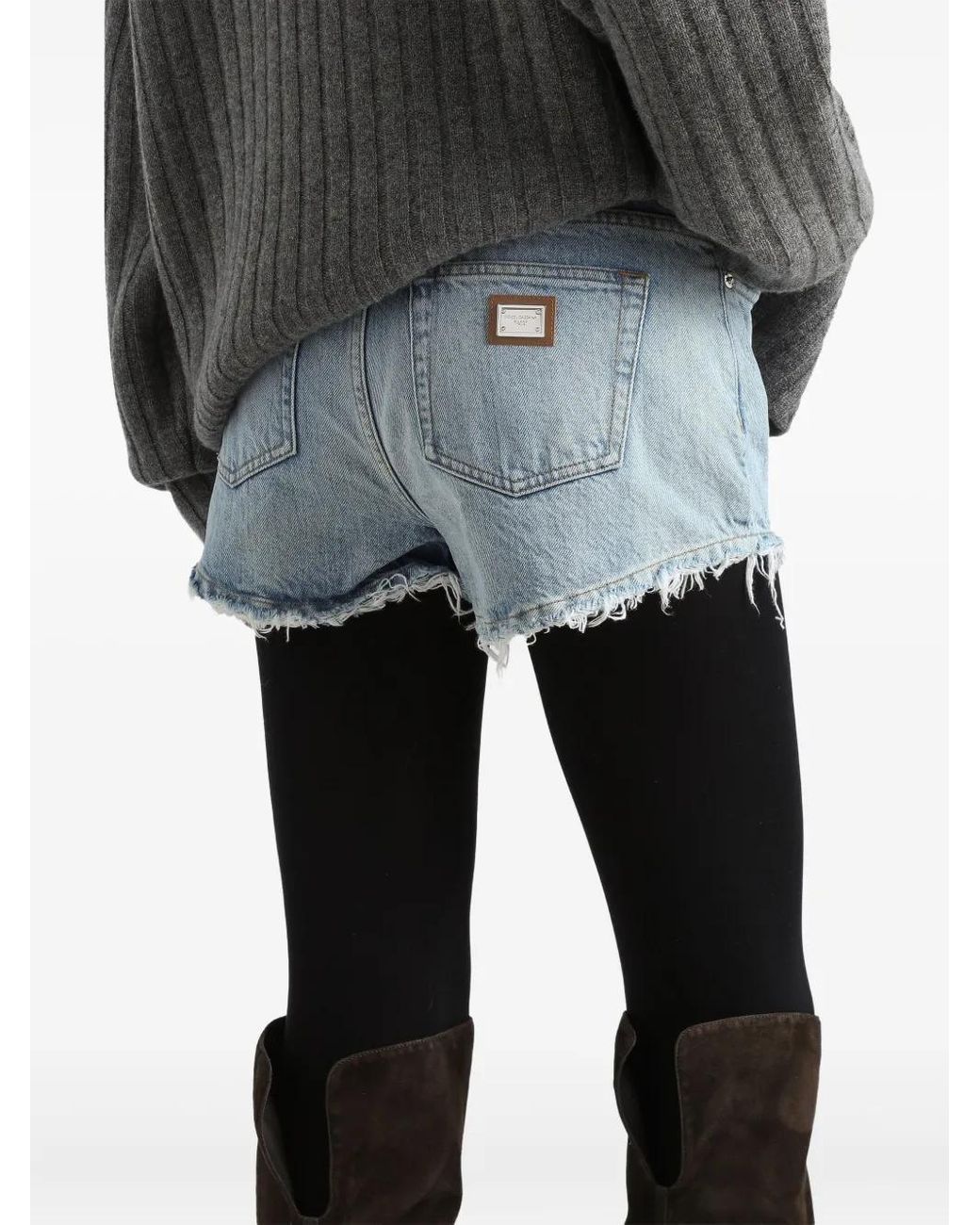 Dolce & Gabbana Blue Denim Shorts