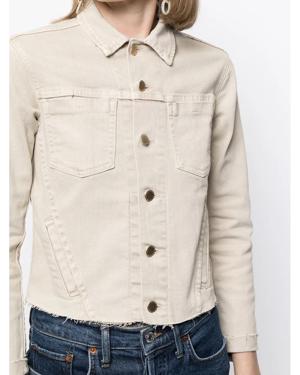 L'Agence Natural Janelle Raw-Edge Jacket