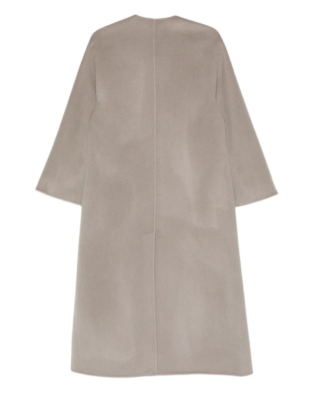 Liska Gray Single-Breasted Coat