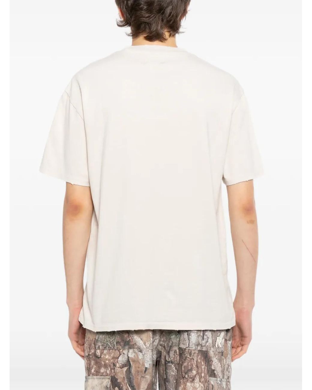 WARMAN White Skull-Print T-Shirt for men