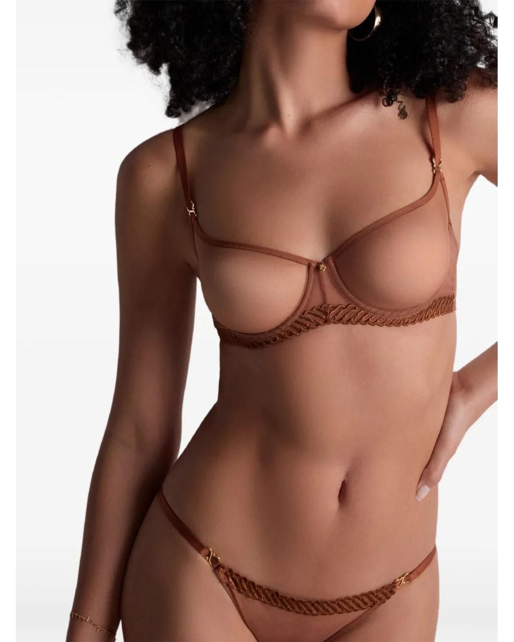 Aubade Natural Sheer Emotion Embroidered Bra