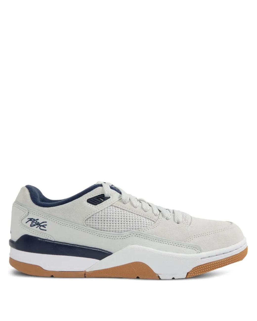 Nike White Flight Court Mesh-Panel Low-Top Sneakers for men