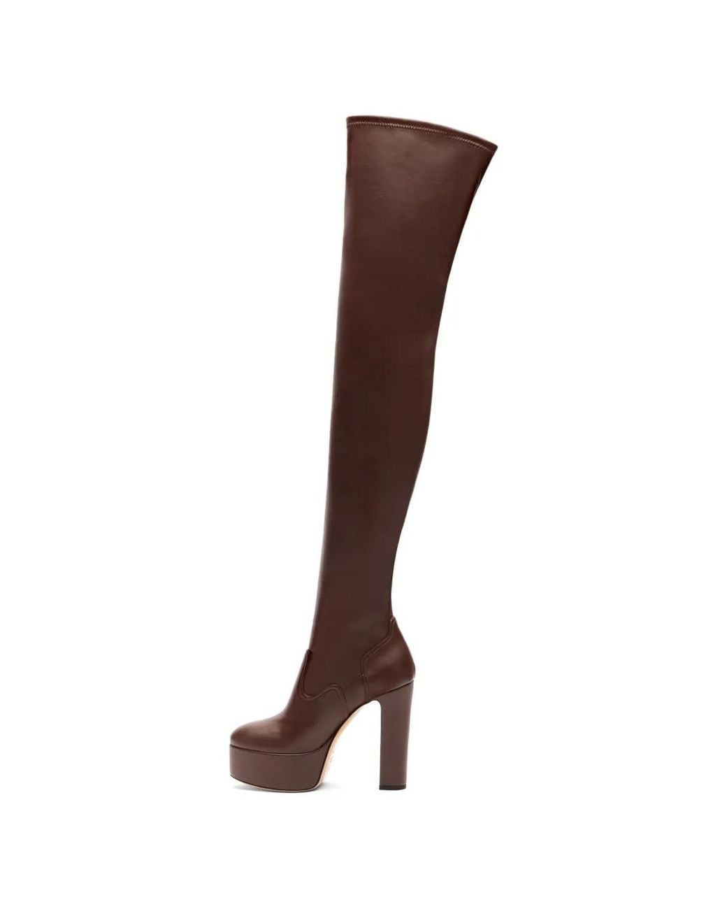 Casadei Brown Patty Over The Knee Boots