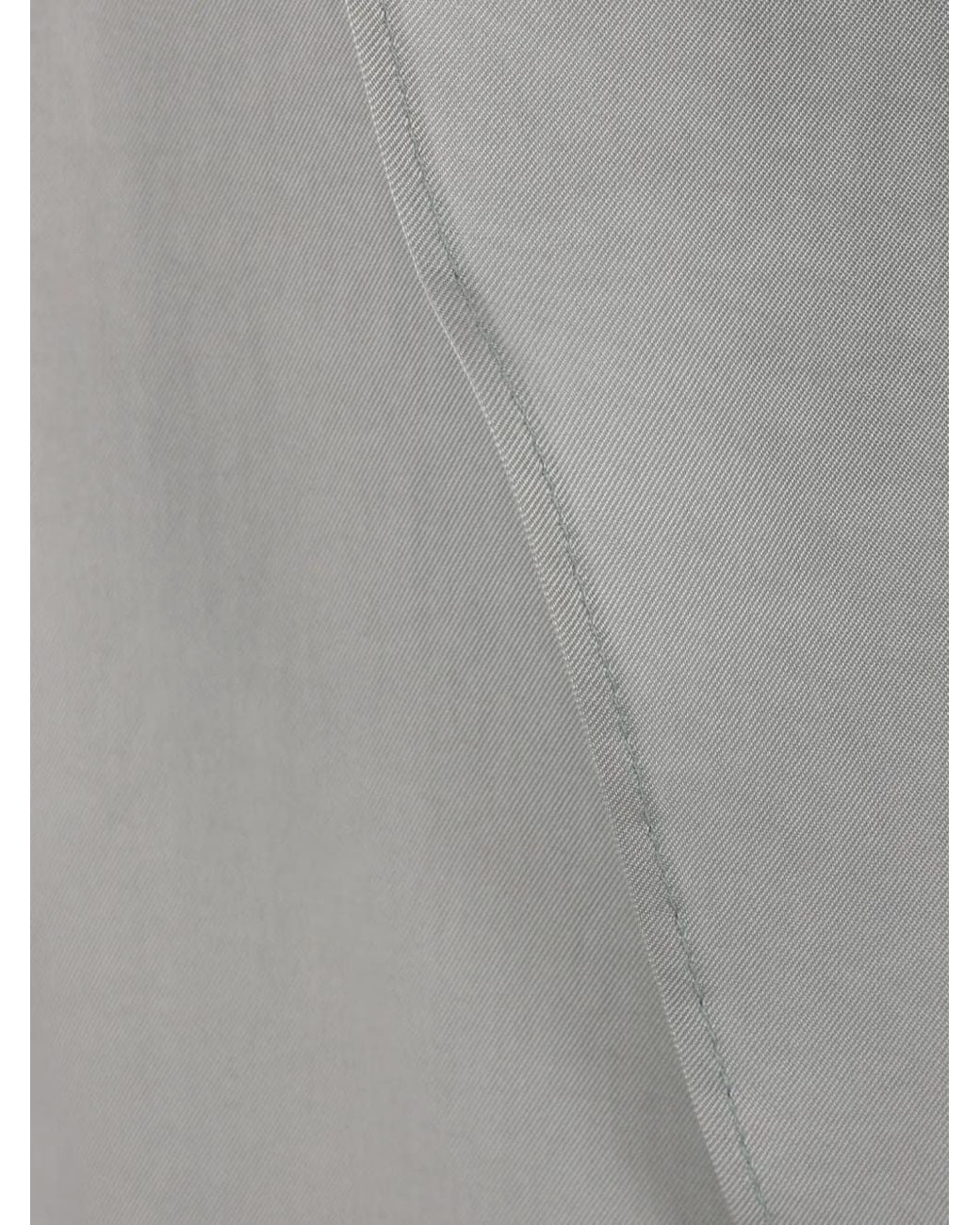 Blumarine Gray Wrap-Detail Trousers