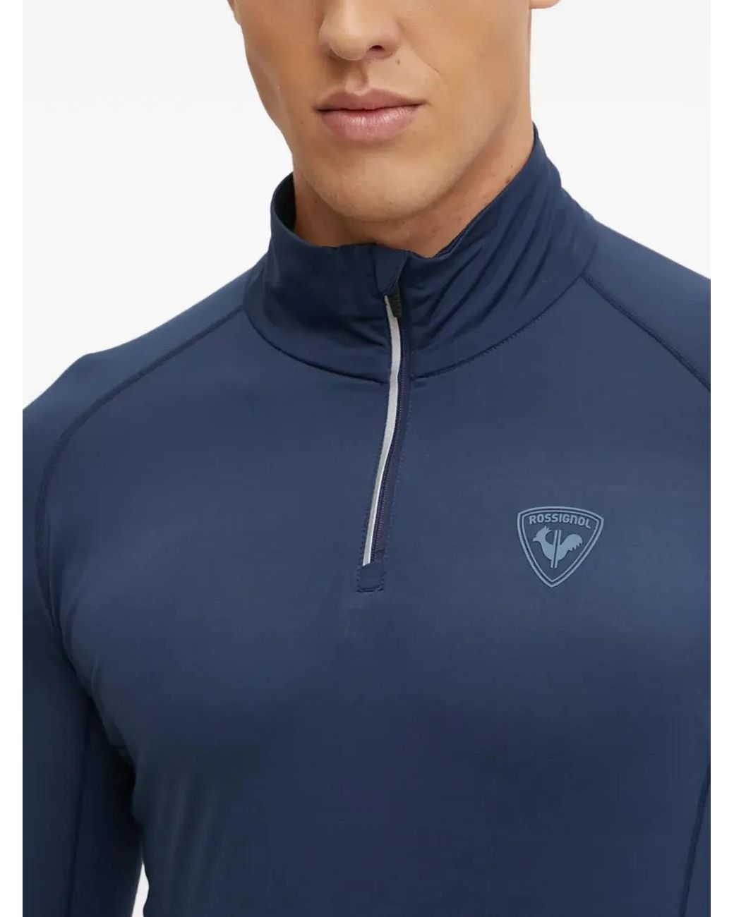 Rossignol Blue Classique Half-Zip Base Layer for men