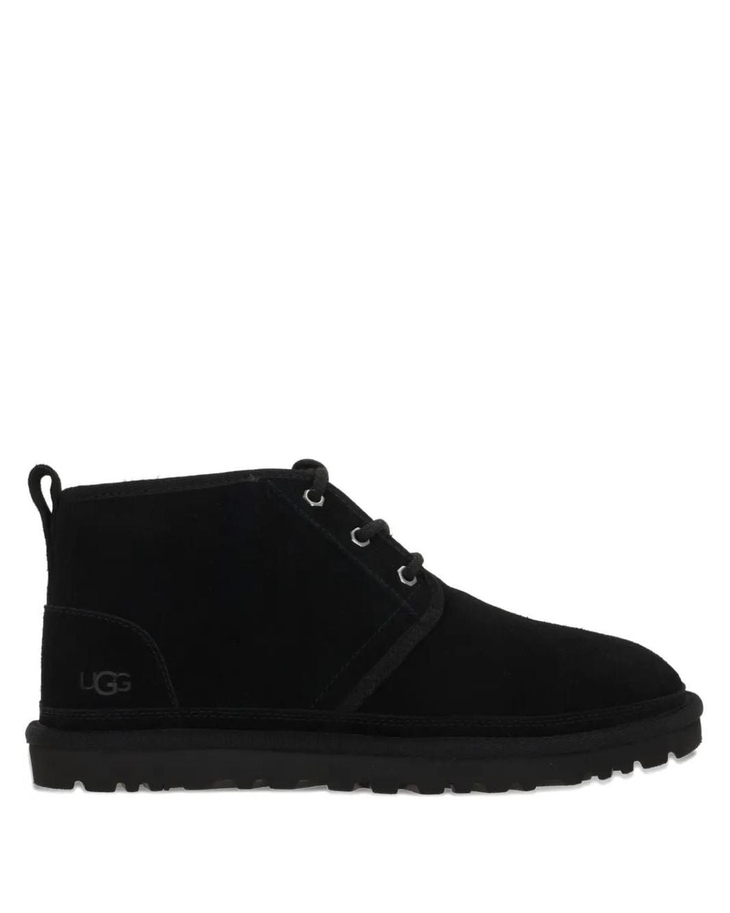 Ugg Black Suede Lace-Up Boots for men