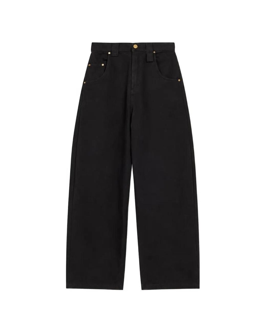 Willy Chavarria Black Bad Girl Barrel-Fit Jeans