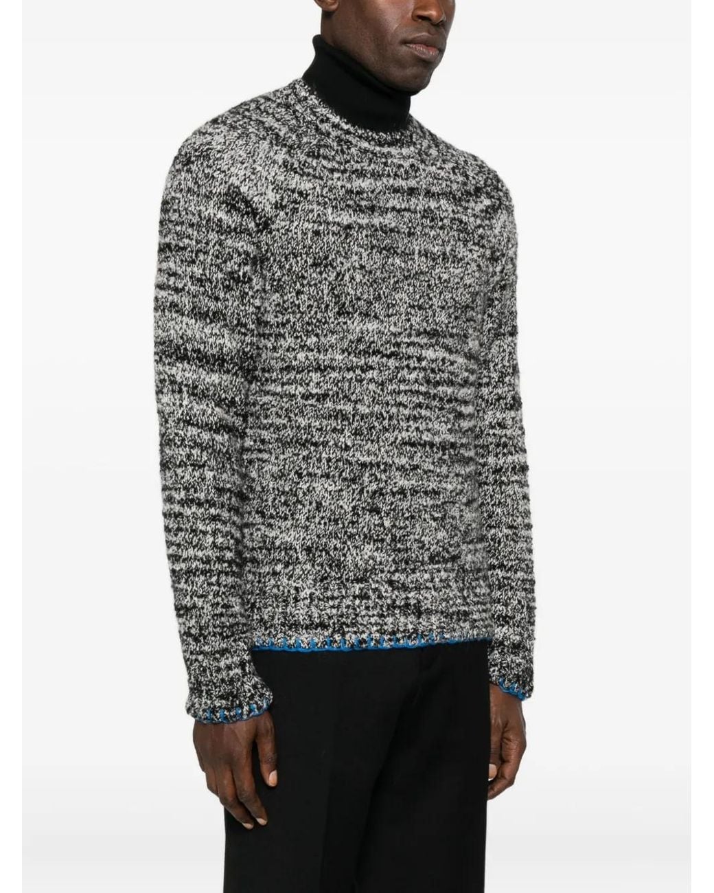 sunflower Gray Crew-Neck Sweater for men