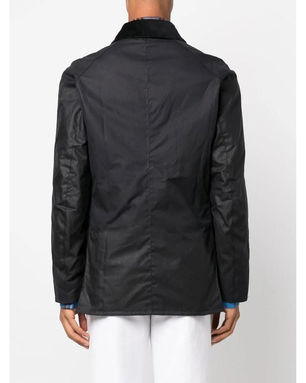 Barbour Black Ashby Wax Jacket for men