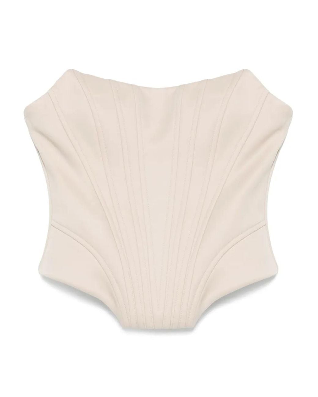 GIUSEPPE DI MORABITO White Corset Top