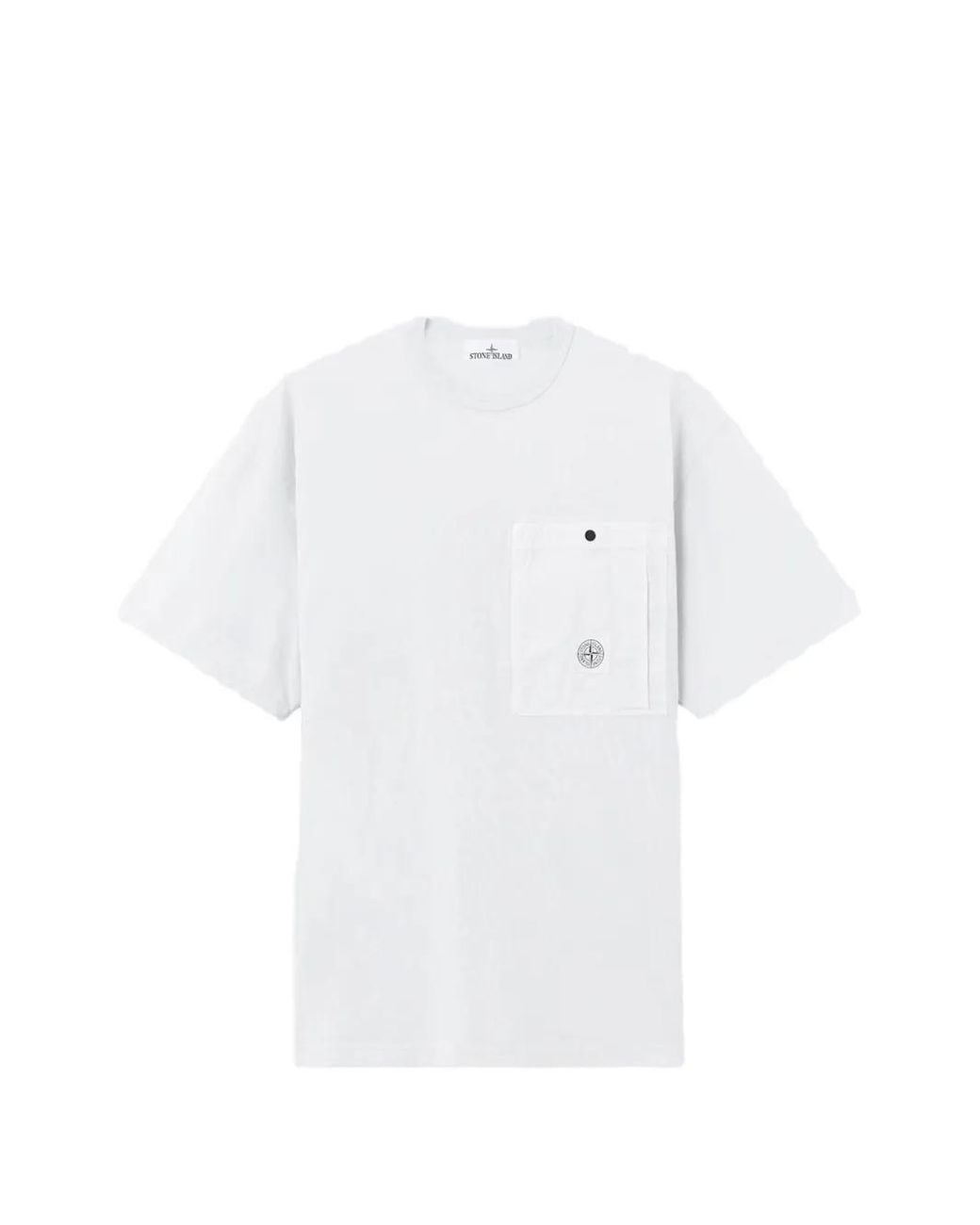 Stone Island White 2100004 Combed Organic-Cotton Jersey T-Shirt for men