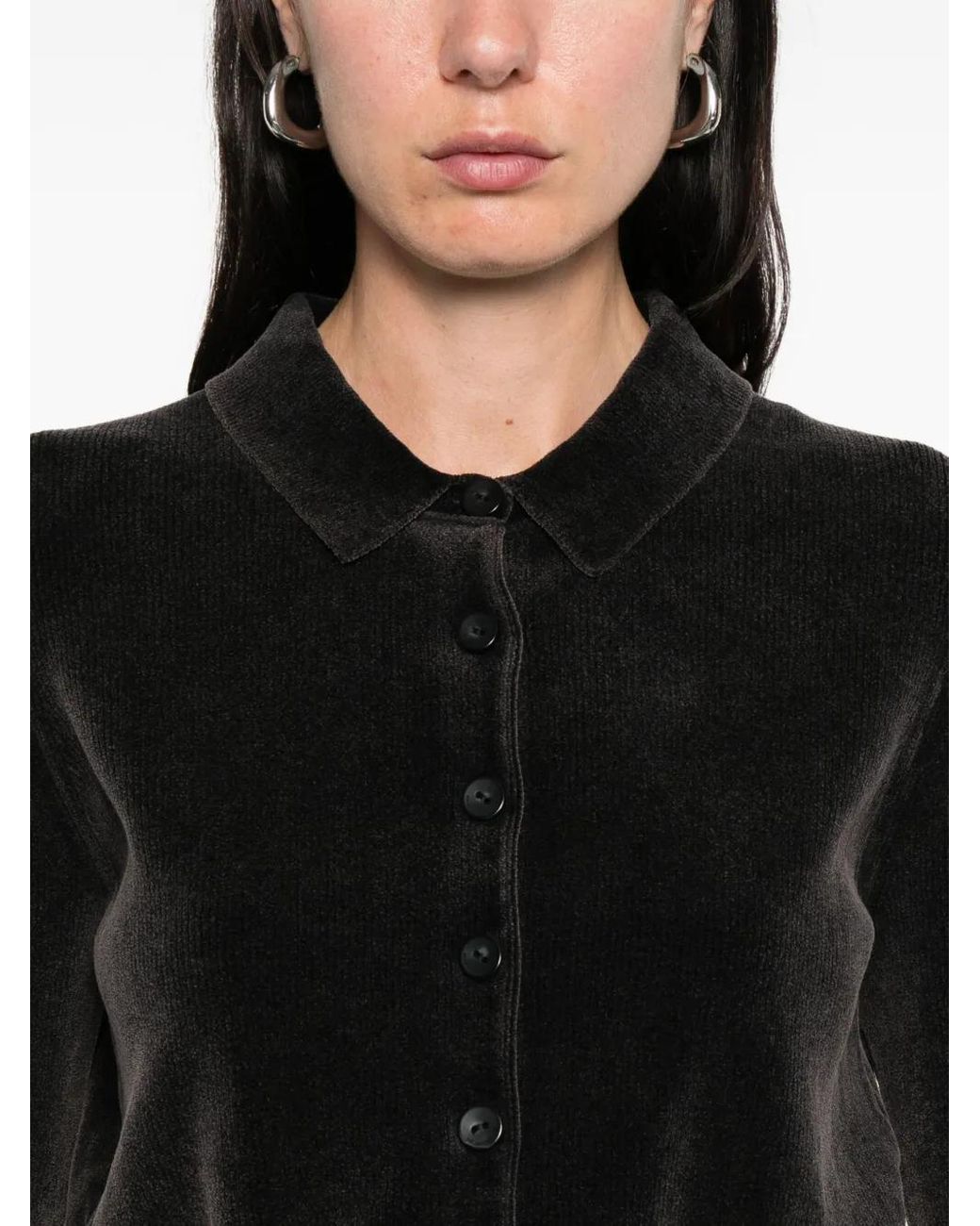 Cárdigan Con Cuello Alexander Wang de color Black