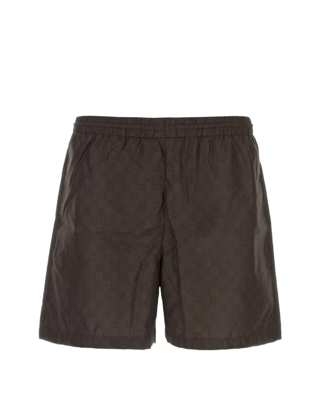 Gucci Gray Gg Supreme Swimming Shorts for men
