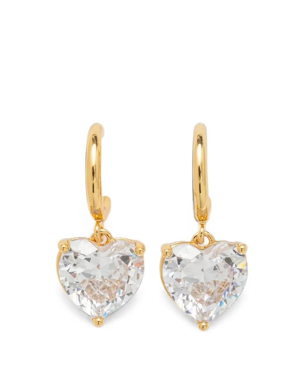 Kate Spade White My Love Heart Earrings