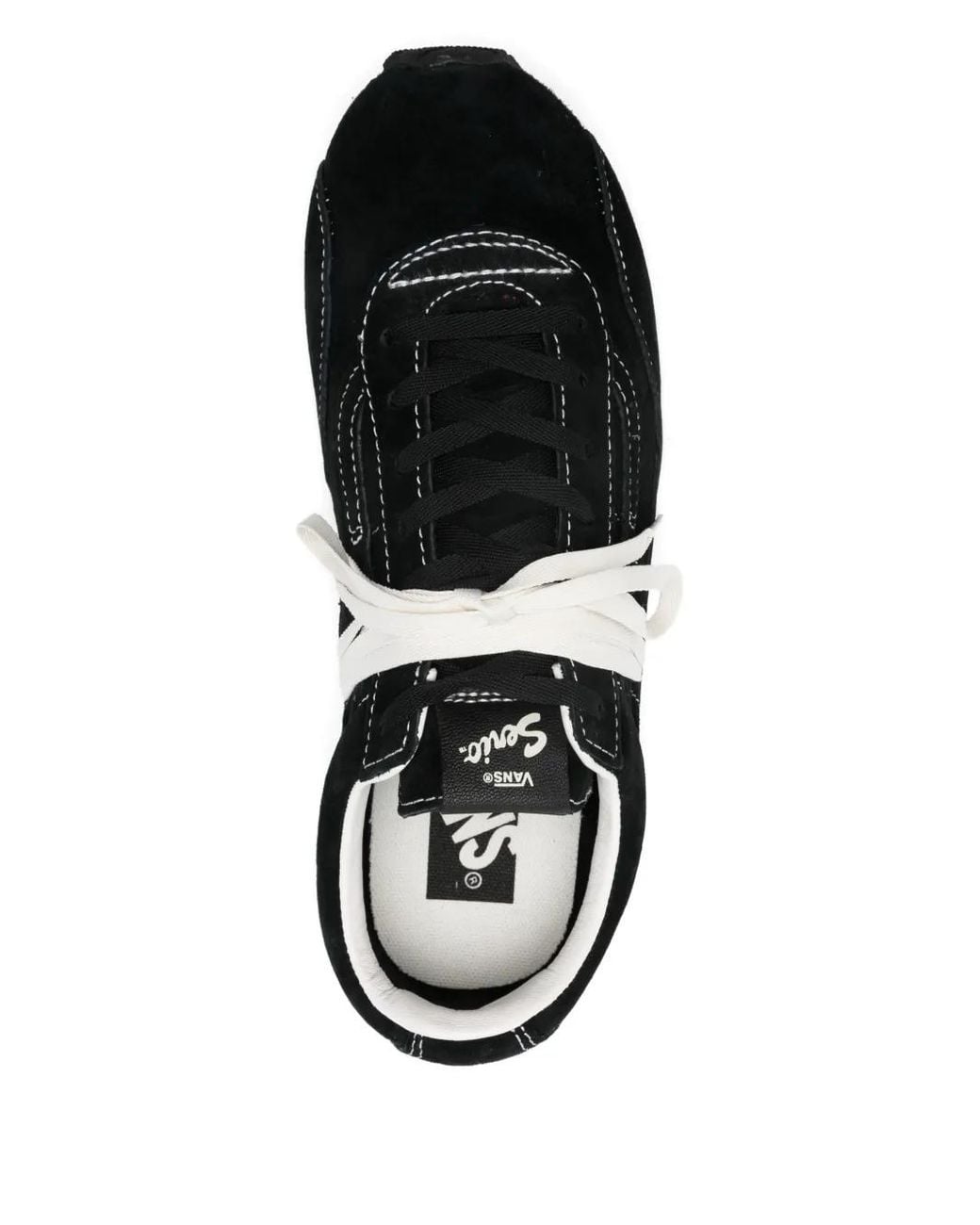 Vans Black Suede Stitching Sneakers
