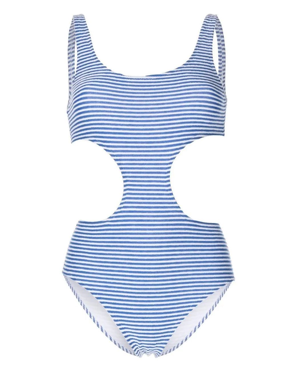 Solid & Striped Gestreept Badpak in het Blue