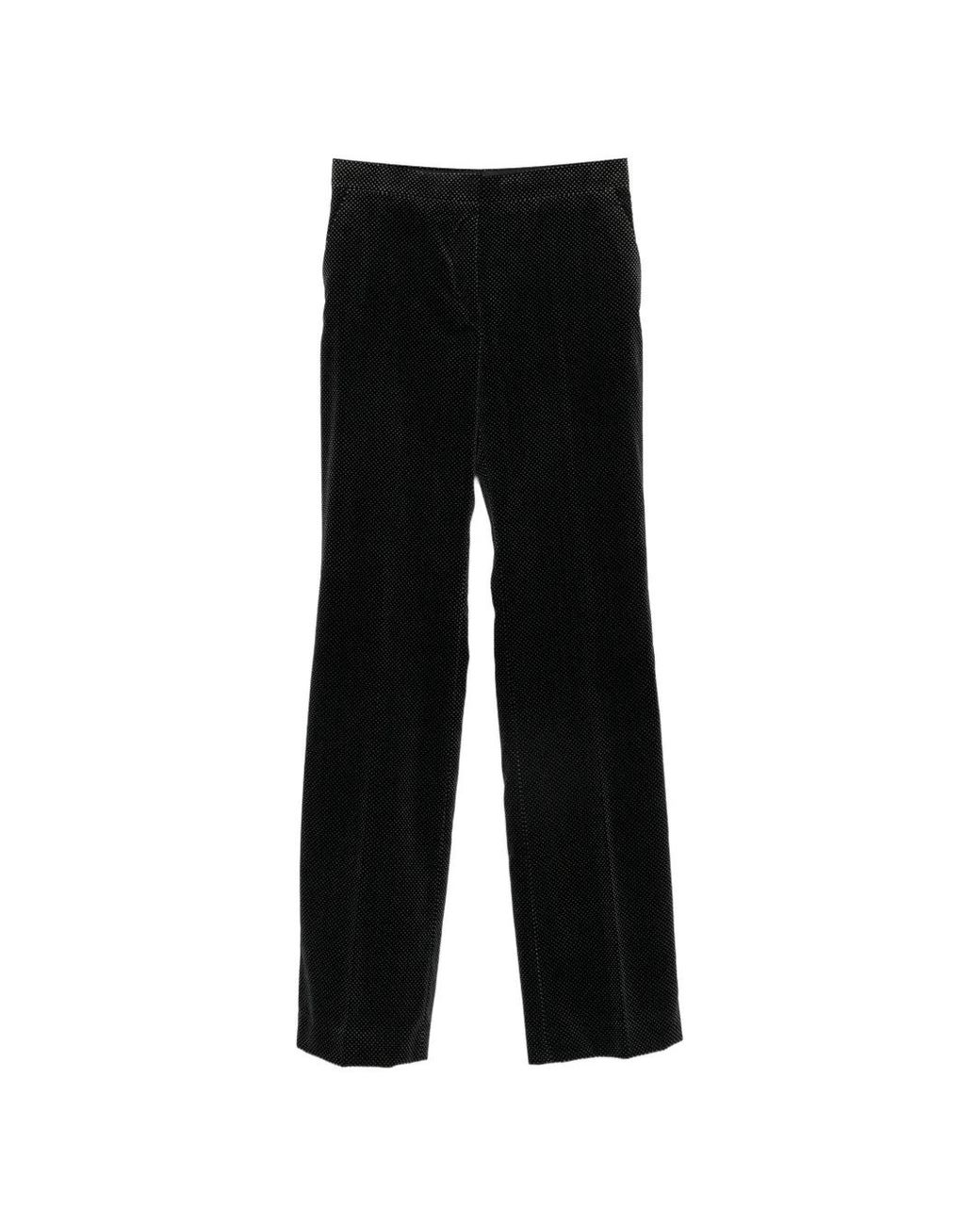 Tom Ford Black Polka-Dot Velvet Trousers