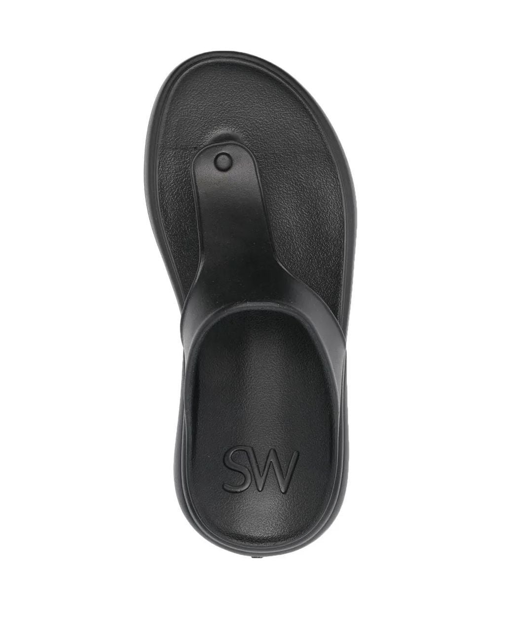 Infradito Con Punta Aperta di Stuart Weitzman in Black