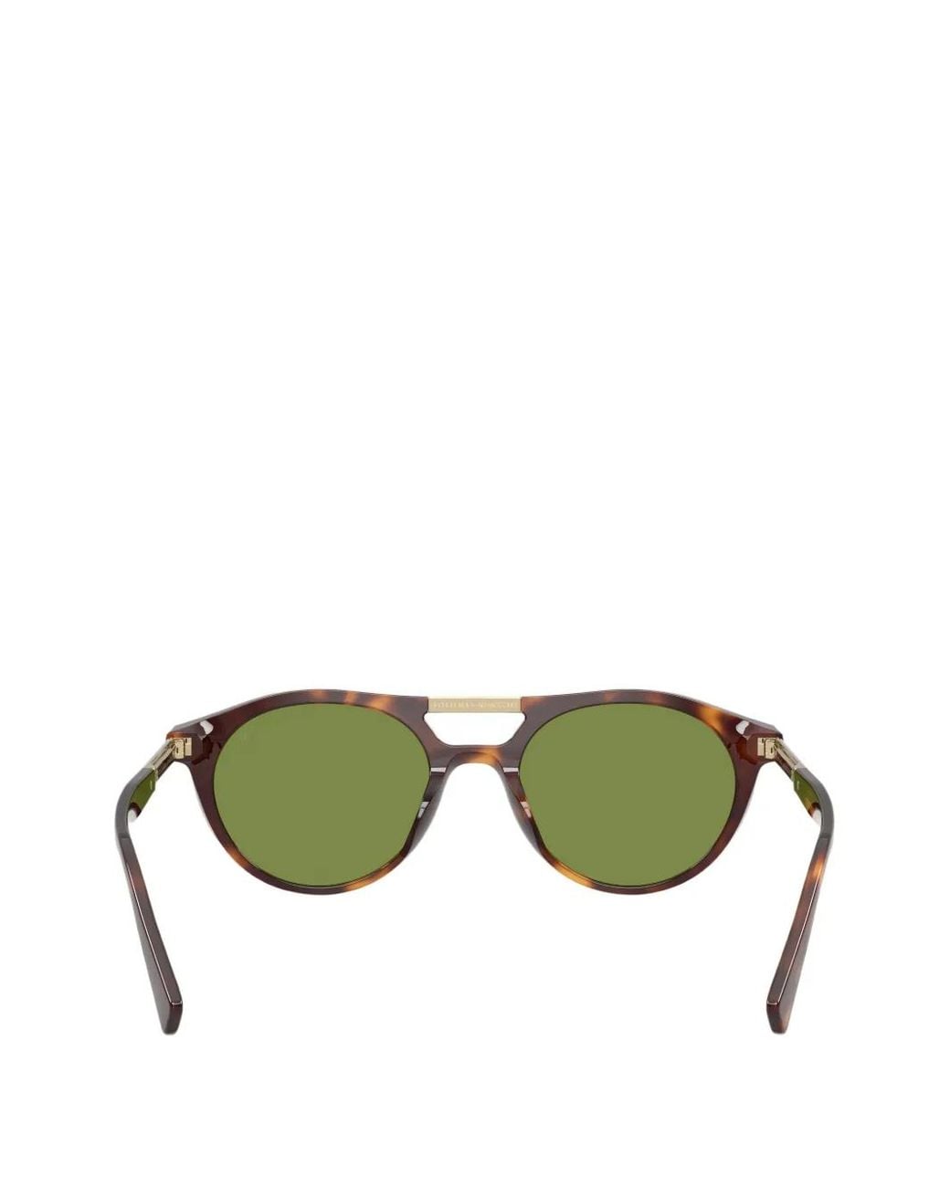 Brunello Cucinelli Green Round-Frame Sunglasses