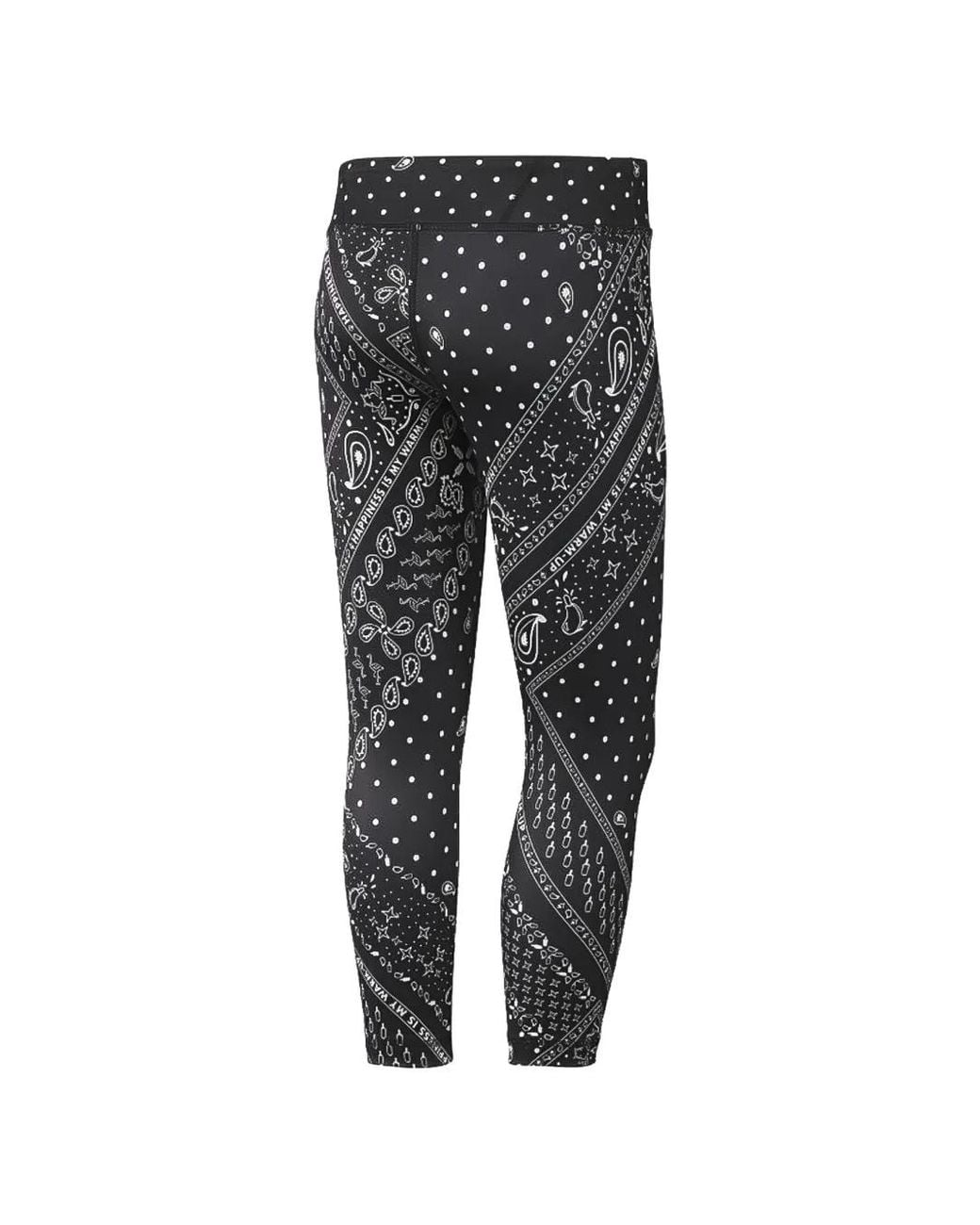 Reebok Black Printed Leggings