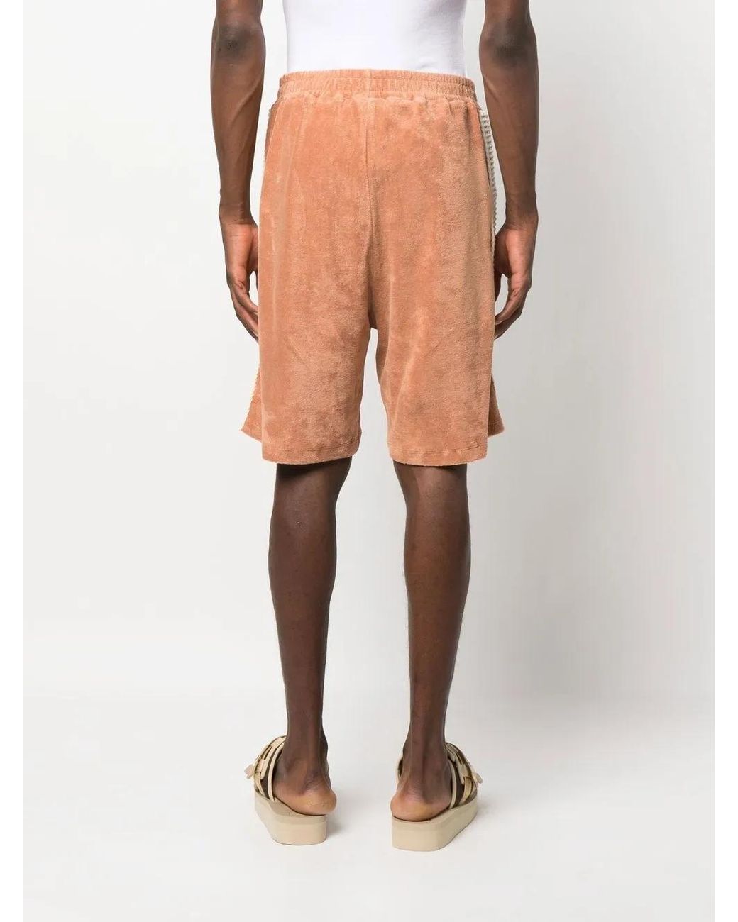 Barrow Brown Logo-Patch Terry Shorts