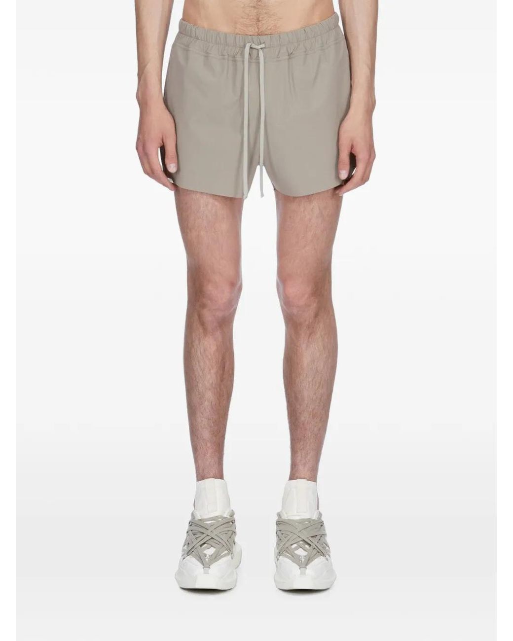 Rick Owens Gray Temple Boxer Swimmer Shorts for men