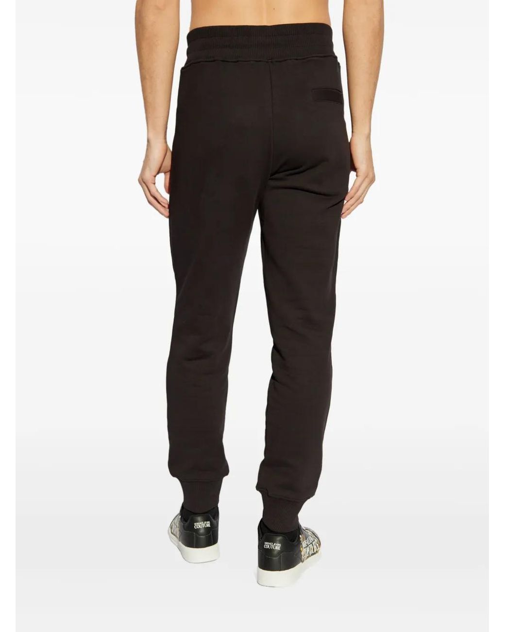 Versace Jeans Couture Black V-Emblem Track Pants for men