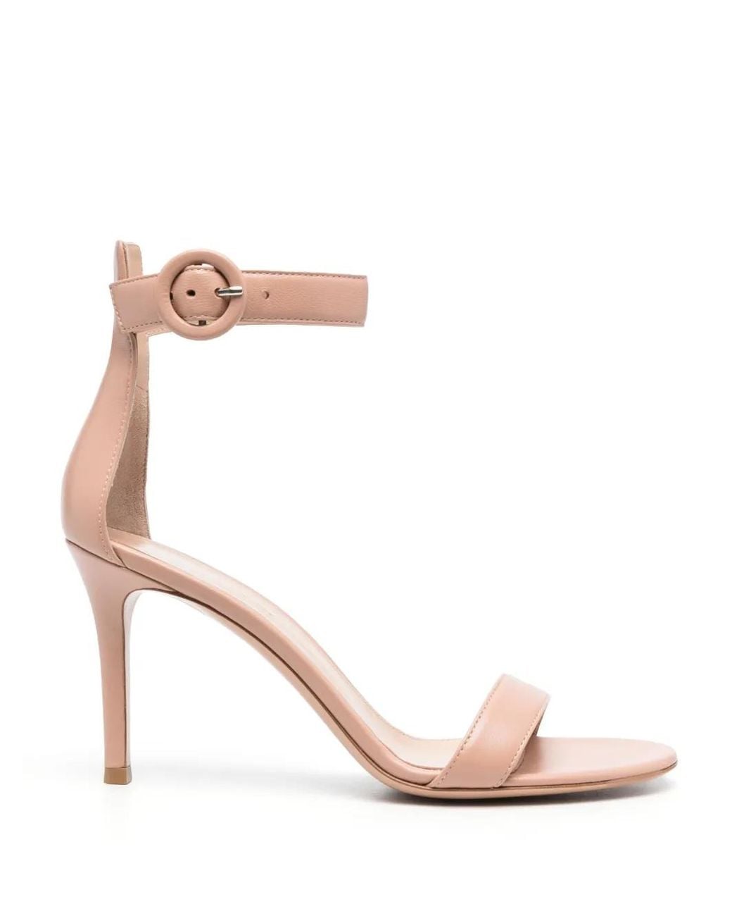 Gianvito Rossi Pink Portofino 100Mm Leather Sandals
